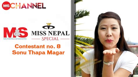 Miss Nepal 2015 Contestant 8 Sonu Thapa Magar Youtube