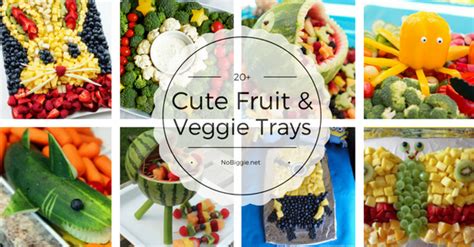 20 Cute Fruit And Veggie Trays Nobiggie
