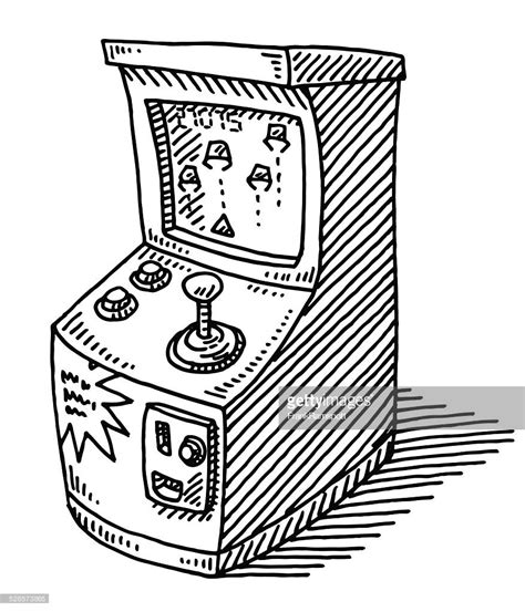 Arcade coloring page to color, print or download. Arcade Coloring Pages at GetColorings.com | Free printable ...