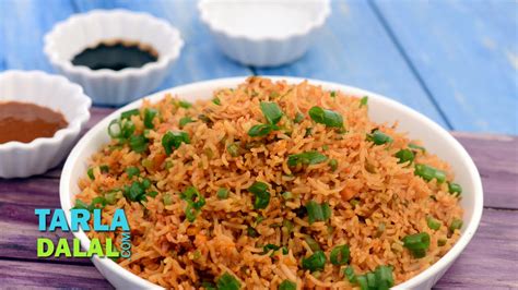 Moreover this recipe is an adaptation to chicken schezwan fried rice by skipping the deep fried chicken meat for. Schezuan Fried Rice by Tarla Dalal - YouTube