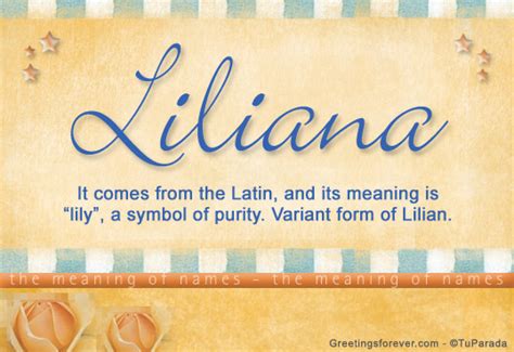 Liliana Name Meaning Liliana Name Origin Name Liliana Meaning Of
