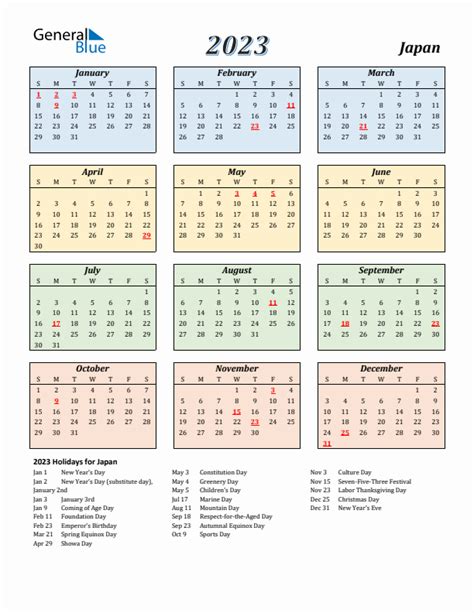 Japan Holiday Calendar 2023 Get Calendar 2023 Update