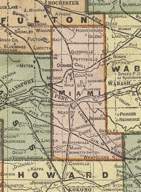 Miami County Indiana Map Interactive Map