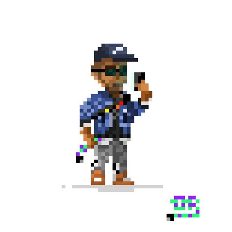 Marcus From Watchdogs 2 Pixel Art By Wakeup100 On Deviantart