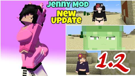 Jenny Mod 1 2 New Version Gameplay Minecraft Jenny Mod 1 12 2 Ellie Slim Girl Jenny