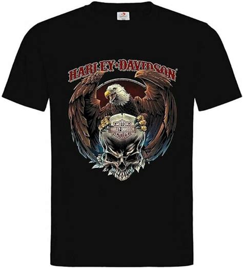 Women S Men S Unisex T Shirt Harley Davidson Eagle Eagle Motorcycle