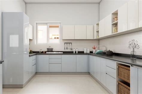 Spacious Modern Kitchen Design Livspace