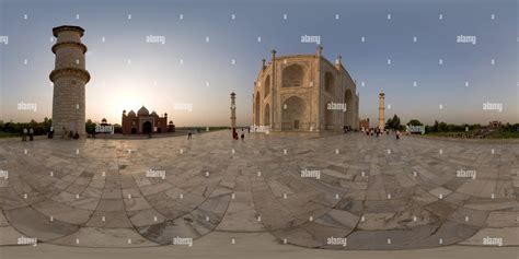 360° View Of Taj Mahal Sunset No02 Alamy