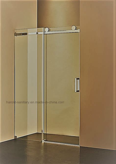 Contemporary interior bathroom door design sliding glass door. China Hr-P031-D Heavy-Duty Straight Sliding Shower Door ...