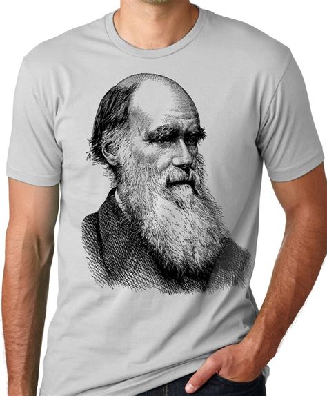Darwin Portrait Evolution T Shirt Charles Darwin Tee Evolution Etsy