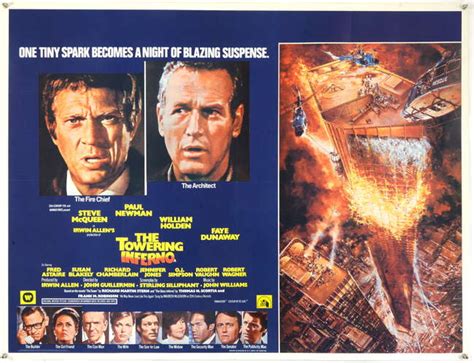 The Towering Inferno 1974 British Quad Film Poster Artwork By John