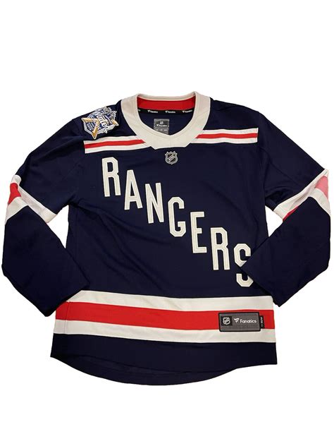 Fanatics New York Rangers 2018 NHL Winter Classic Jersey Navy Blue XS