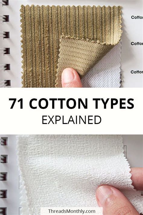 71 Types Of Cotton Fabric Their Uses And 207 Example Photos Sewing