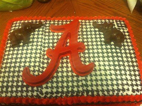 Alabama Crimson Tide Cake Alabama Cakes Roll Tide Alabama Crimson