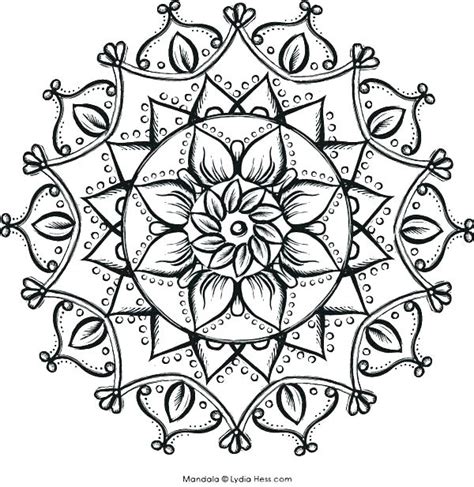 Free printable lotus coloring pages for kids. Intricate Mandala Coloring Pages at GetColorings.com ...
