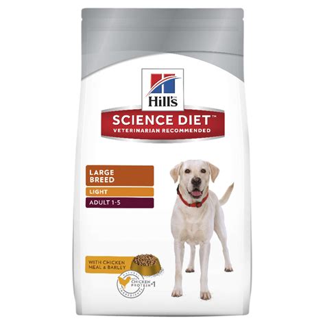 Owning a large breed dog comes with large responsibilities. Hills Science Diet Canine Adult Light Large Breed Dry Dog Food