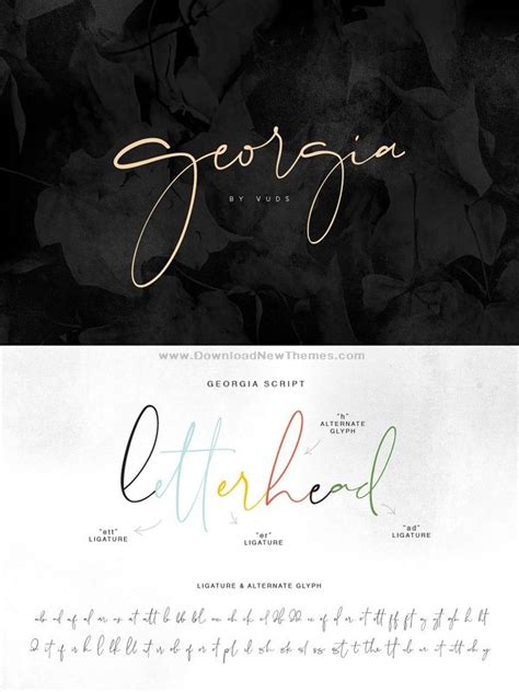 Google fonts now supports variable fonts. Georgia Script | Feminine fonts, Calligraphy fonts ...