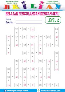Soal Pengurangan Model Teka-Teki