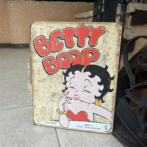 Vintage Betty Boop Metal Print Poster Hobbies And Toys Memorabilia