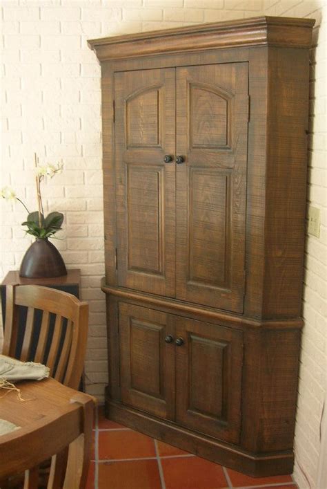 Could the kitchen use a facelift? rustic corner cabinet | Rustic corner cabinet, Home decor ...