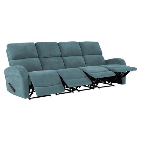 Find here recliner sofa, reclining sofa manufacturers, suppliers & exporters in india. ProLounger Caribbean Blue Chenille 4-Seat Recliner Sofa ...