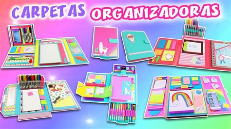 5 Diy Carpetas Organizadoras Folders De Cartón 😜 Manualidades