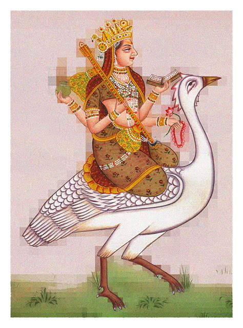 The Goddess Of Knowledge And Creation And Spouse Of Lord Brahma