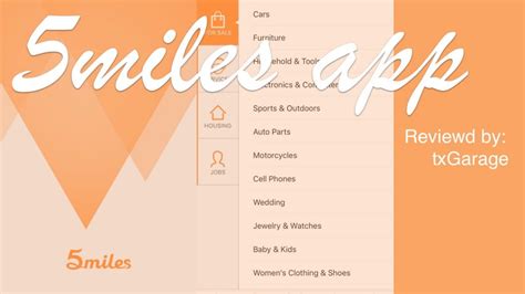 5miles is the highest rated local marketplace app, helping you buy and sell stuff in your area. 5miles - Your Mobile Marketplace: Smiles? | | txGarage