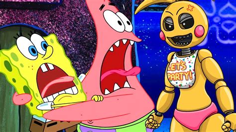 Spongebob In Five Nights At Freddys Animations Compilation Sfm Fnaf