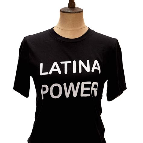 latina power t shirt black artelexia