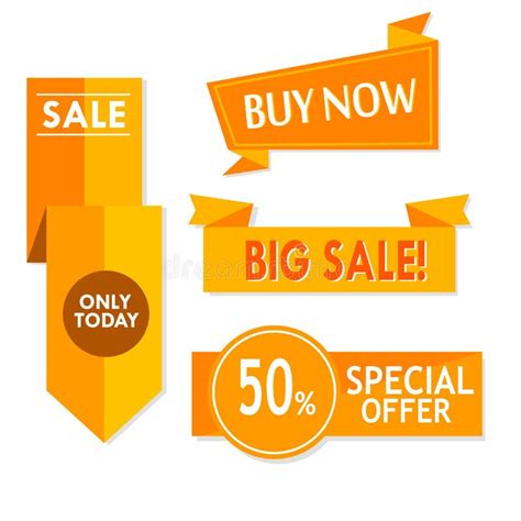 Sale Banner Design Collection Of Colored Banners For Promotion
