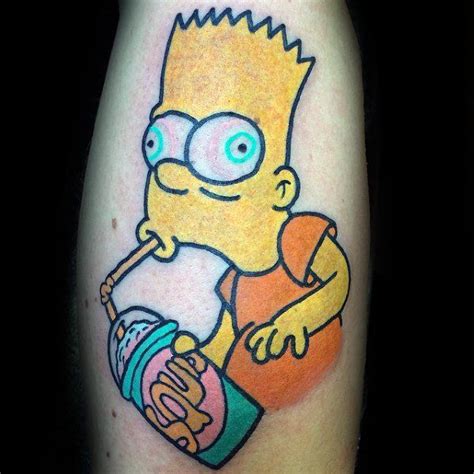 50 Bart Simpson Tattoo Designs für Männer Simpsons Ink Ideen