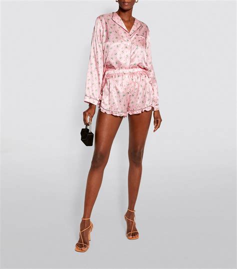 Womens Morgan Lane Pink X Love Shack Fancy Joanie Margo Pyjama Set