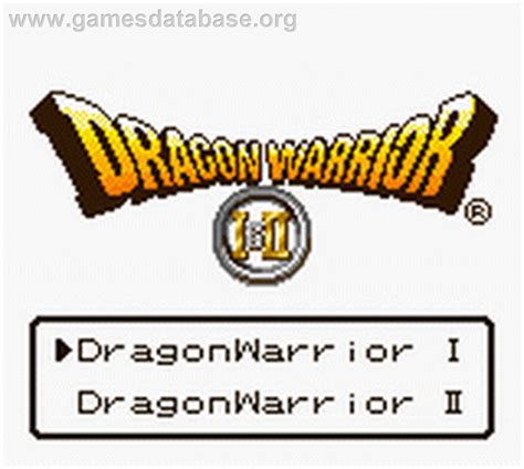 Dragon Warrior 1 And 2 Nintendo Game Boy Color Games Database