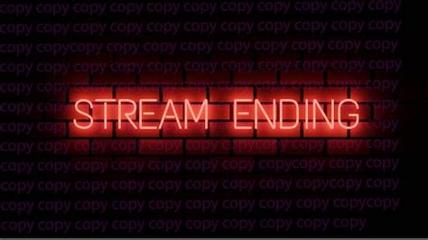 Twitch Stream Ending Neon Screen For Streamers Etsy