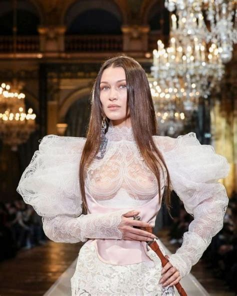 Bella Hadid Naked Tits At Vivienne Westwood Ready To Wear Fall Winter Paris The Fappening