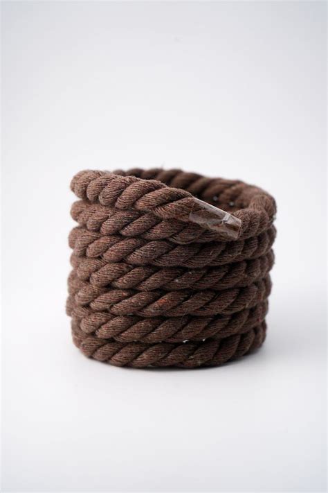 Chunky Laces Mm Thick Cotton Rope Shoelaces Chocolate Brown With Clear Tips Natural Twisted