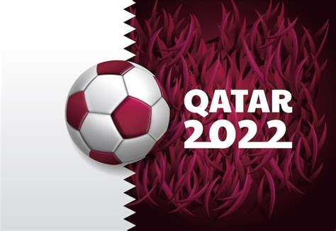 Premium Vector Qatar 2022 Celebration Football Soccer Sport Flag