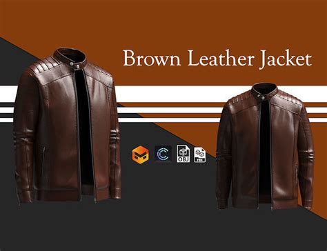 Mens Leather Jacket 3d Model 3d Model Cgtrader
