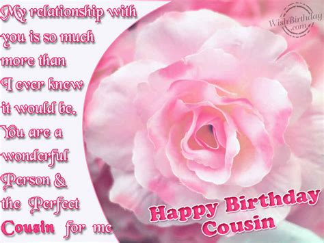 In our birthday wishes website, we have the best birthday wishes for mother in law. Happy Birthday To A Wonderful Cousin - WishBirthday.com