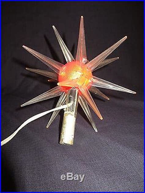 vintage spiked christmas tree topper sputnik inspired retro mid century eames