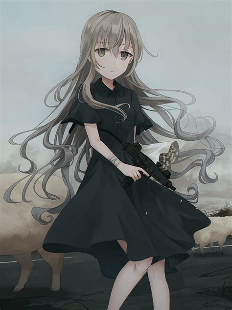 Black Dress Anime Girl