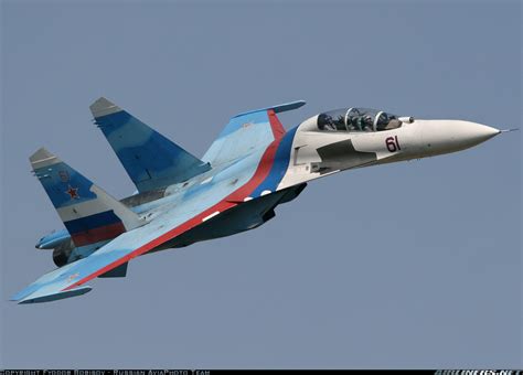 Sukhoi Su 27ub Russia Air Force Aviation Photo 1595606