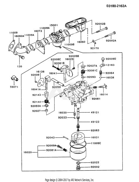 Kawasaki Fb460v Bs29 4 Stroke Engine Fb460v Parts Diagram For Carburetor