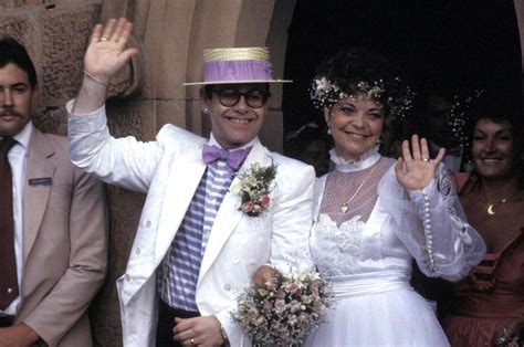 Inside Elton John S 1984 Marriage To Renate Blauel