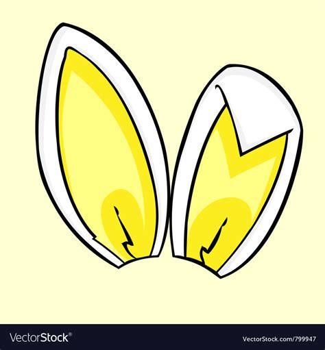 Lemon Bunny Ears Royalty Free Vector Image Vectorstock