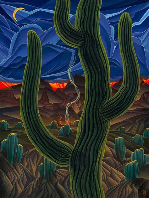 Abstract Desert Landscape Paintings Depict Its Beautiful And Vast Freedom