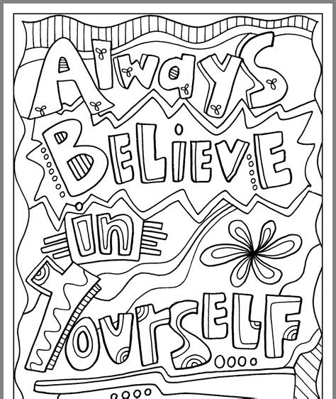 Inspirational quotes and coloring pages. Pin by Lisa on Printables | Quote coloring pages, Coloring ...