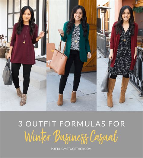 Three Winter Business Casual Outfit Formulas for Winter Work Outfits