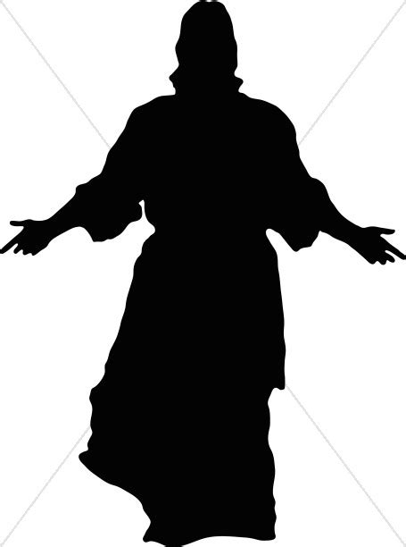 Jesus In Silhouette Jesus Clipart